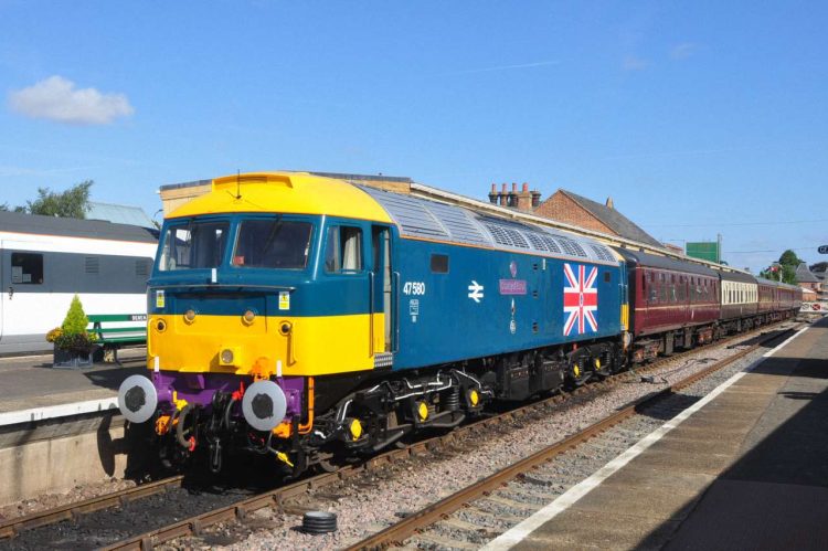 47580 County Of Essex departing Dereham Station- Credit MNR