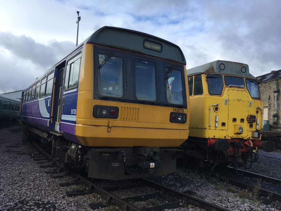 142078 on arrival at the Wensleydale Railway