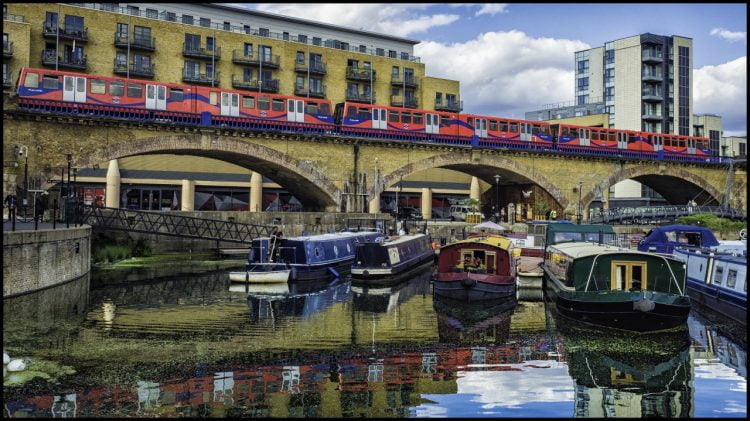 DLR Overlooking Docks