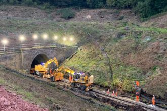 WATCH: Line reopens between Axminster and Pinhoe in Devon after landslip prevention work