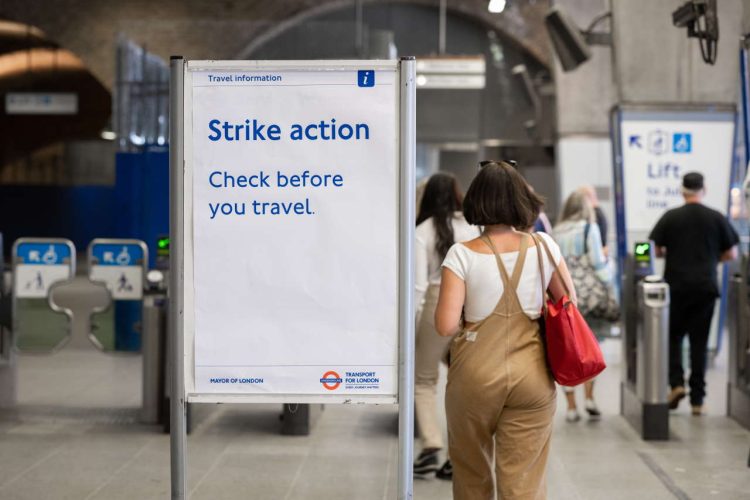 TfL Strike reminders