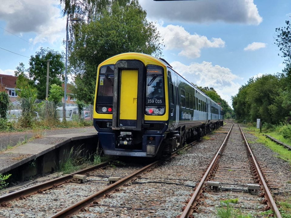 Train at Marchwood station