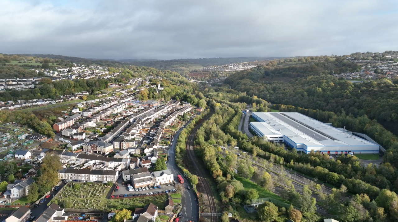 Ebbw Vale aerial