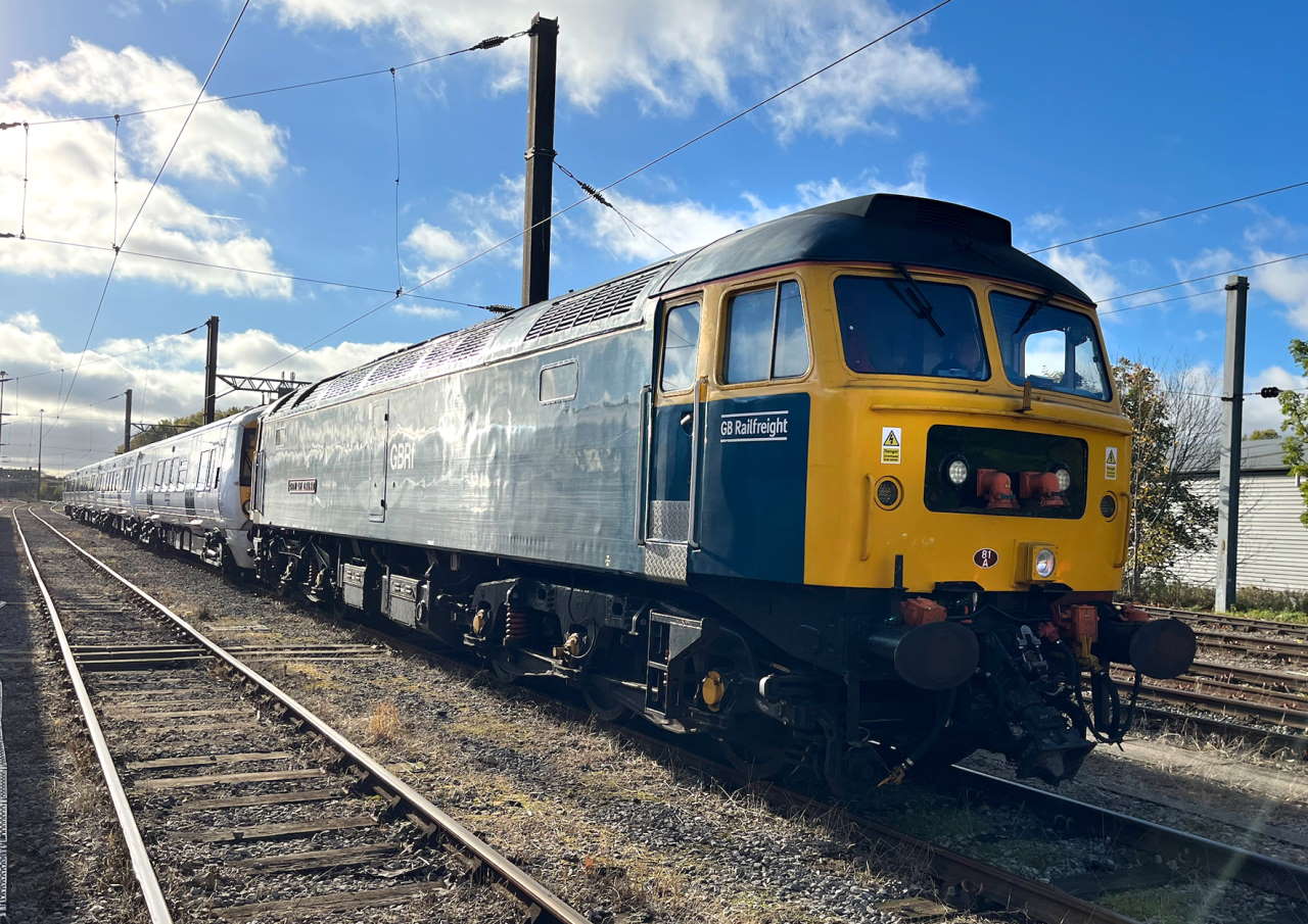 GBRf Class 47 hauls 387101 to Worksop