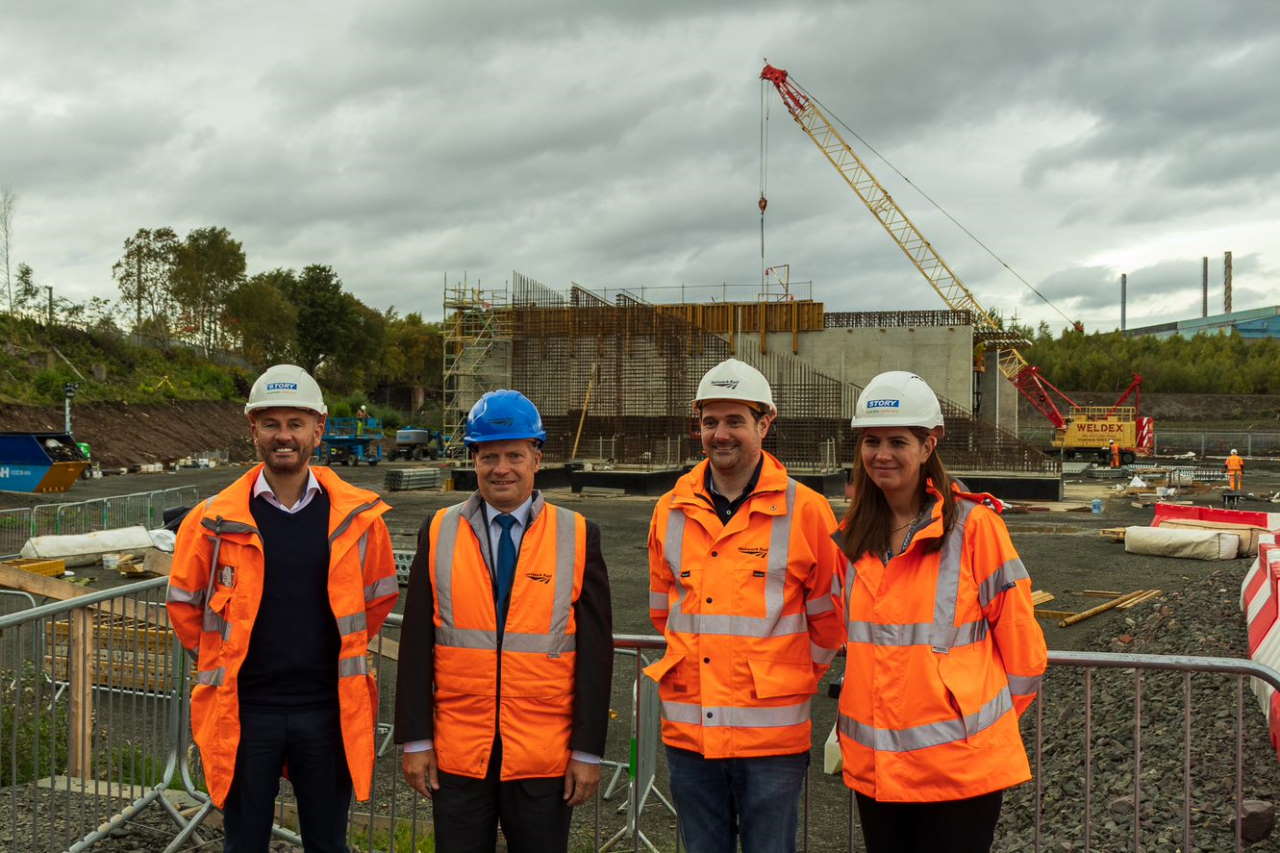 MSP for Central Scotland, Graham Simpson visits Ravenscraig