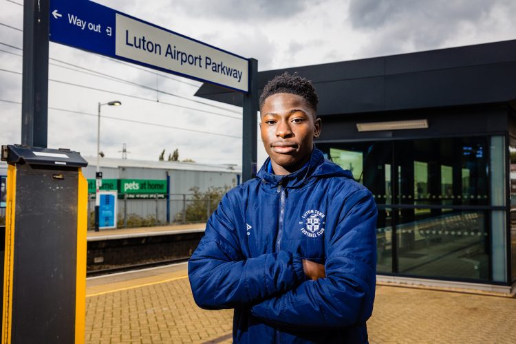 Tyrell Giwa apprentice with Luton Town FC Academy 