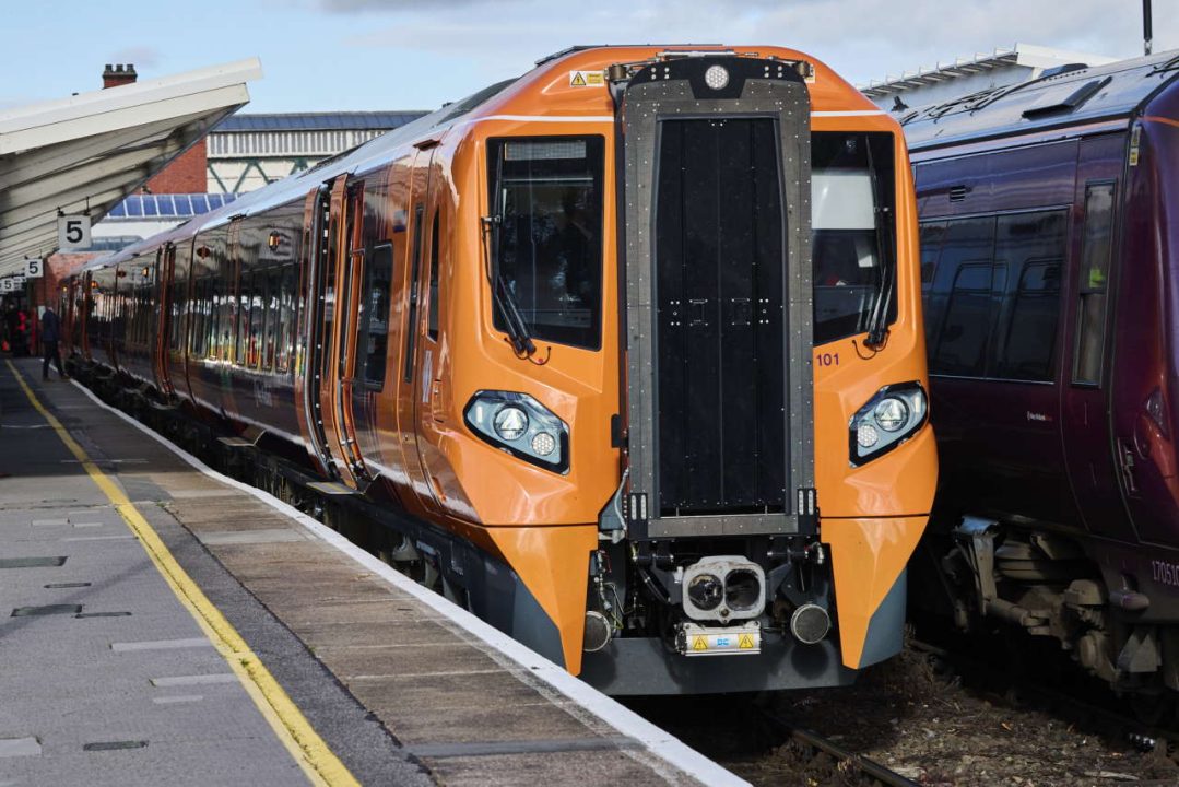 West Midlands Railway Class 196 at Shrewsbury Station