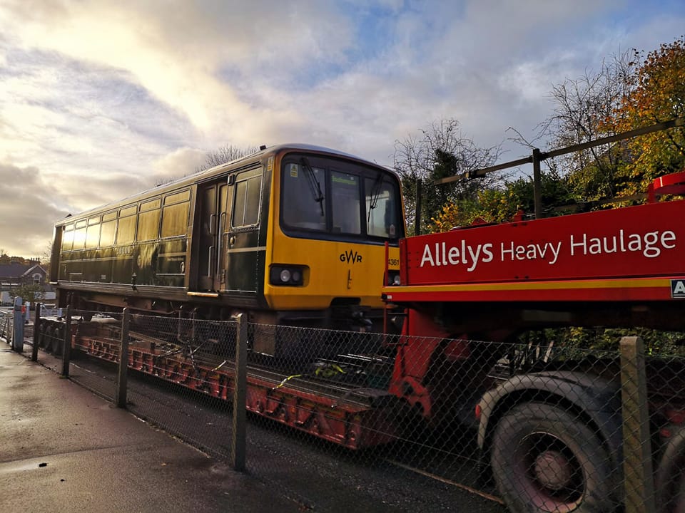 Pacer arrives at the Tarka Valley Railway