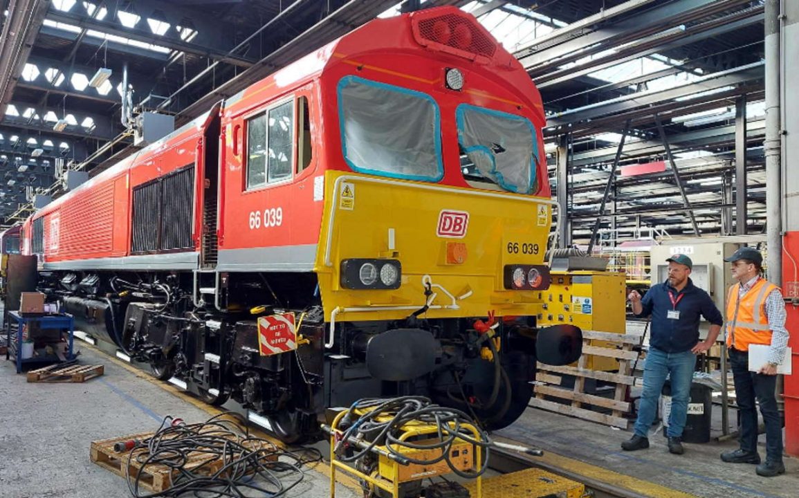 66039 undergoing fitment of in cab signalling