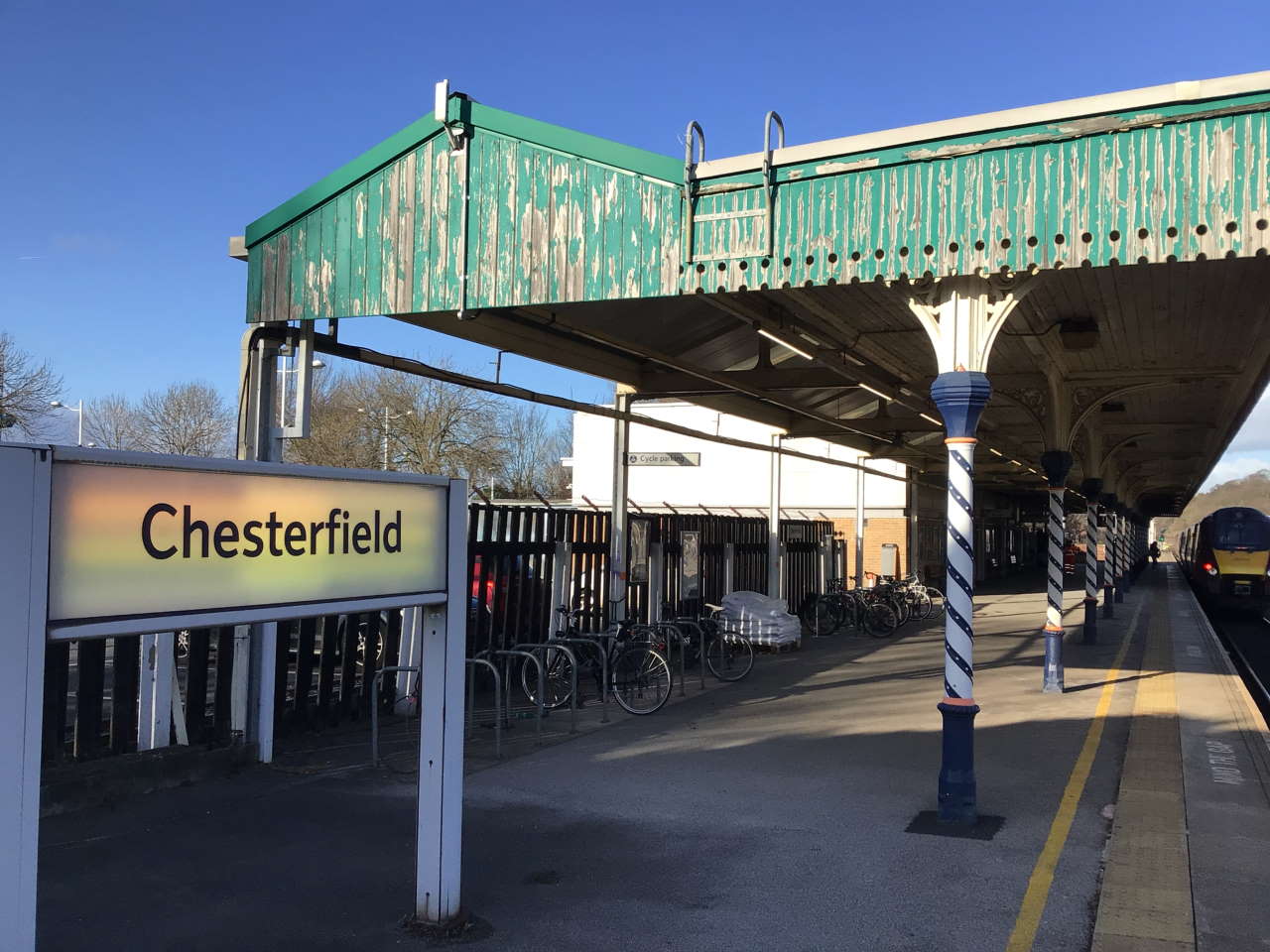 Chesterfield station's historic canopies shown some 'TLC'