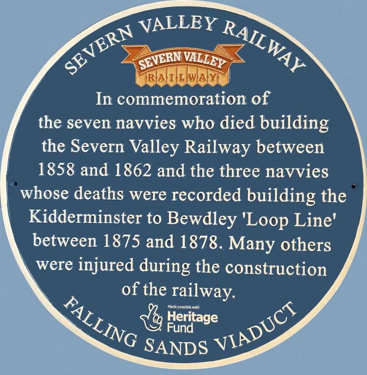 Detail, showing the text on the new commemorative plaque at Falling Sands. SVR