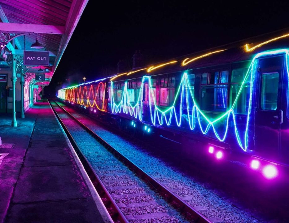 Bluebell Railway Steam In Lights