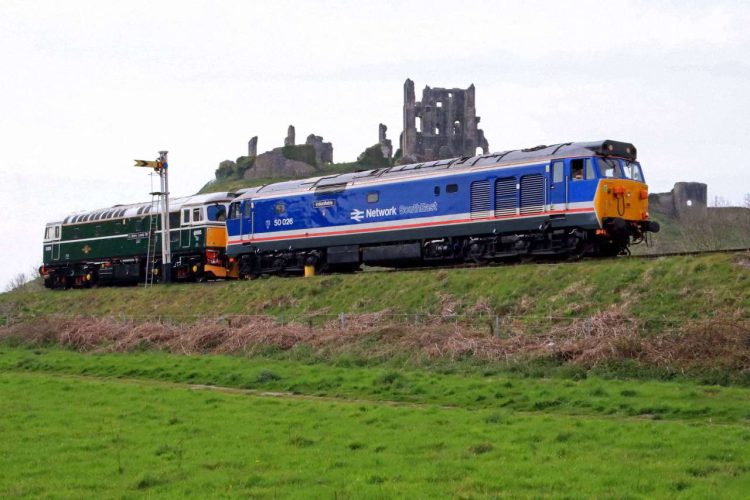 Class 50 No. 50 026 & Class 33 D6515 Swanage Railway ANDREW PM WRIGHT (1)