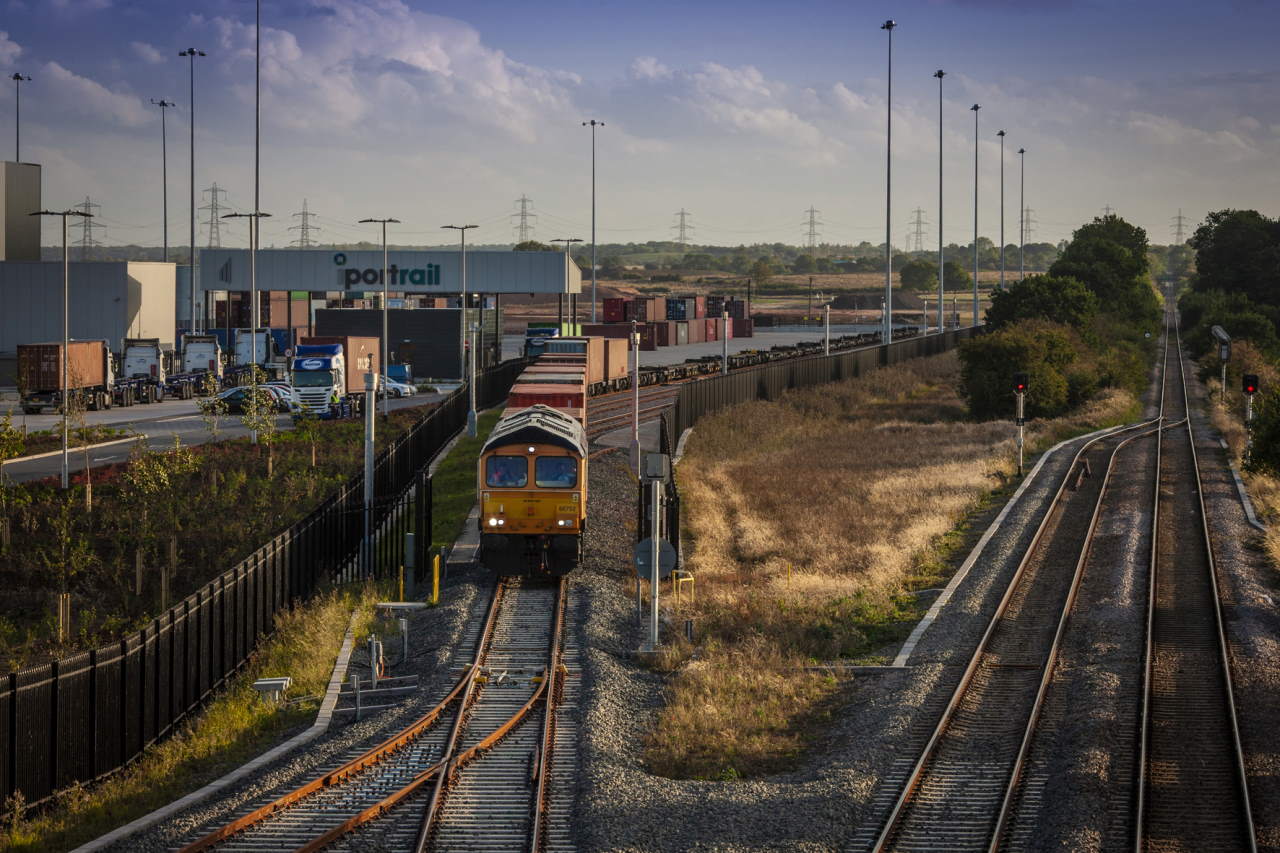 First GBRf train comes in to iPort Rail Doncaster