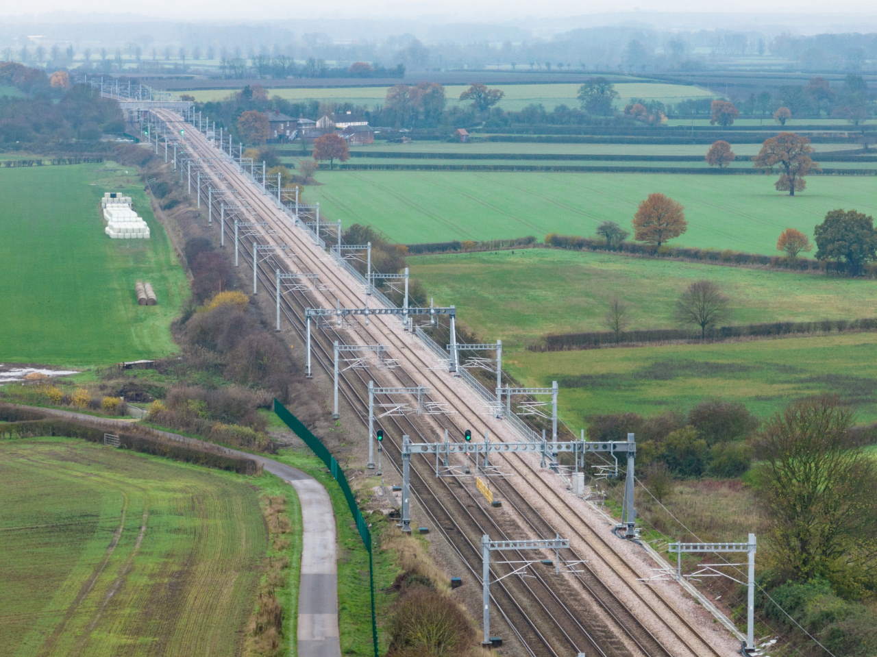 Transpennine Route Upgrade’s first electric wires now in place to power greener journeys