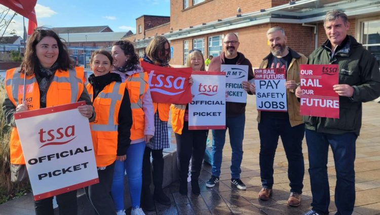 Doncaster picket line