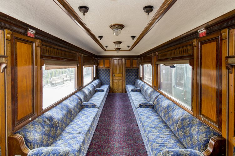 Kent and East Sussex Railway Family Saloon interior 