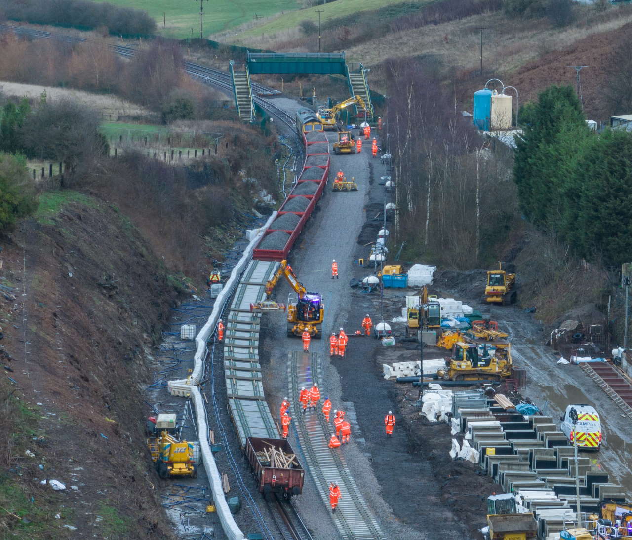 Work at Morley station - Christmas 2022