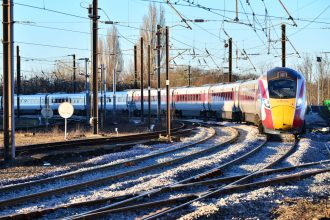 Network Rail engineers working on upgrades in Yorkshire over Christmas