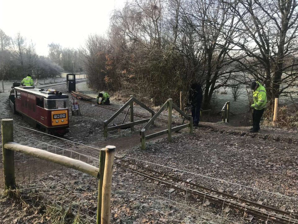 Work on the Eastleigh Lakeside Steam Railway