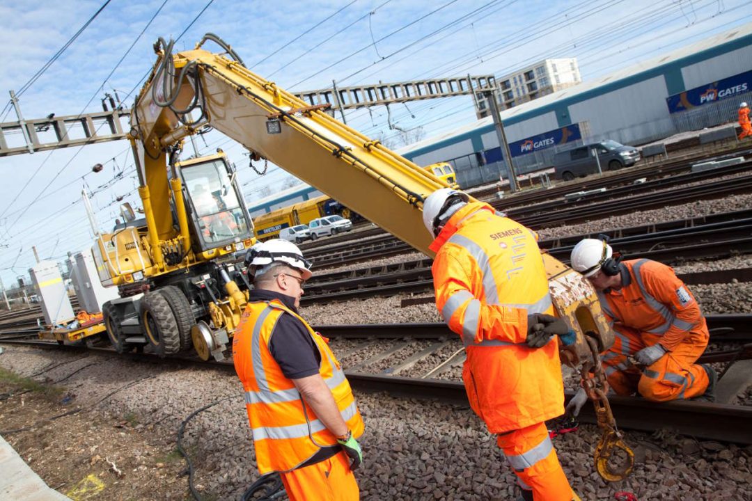 Engineers working on the East Coast Digital Programme 18-19 February 2023