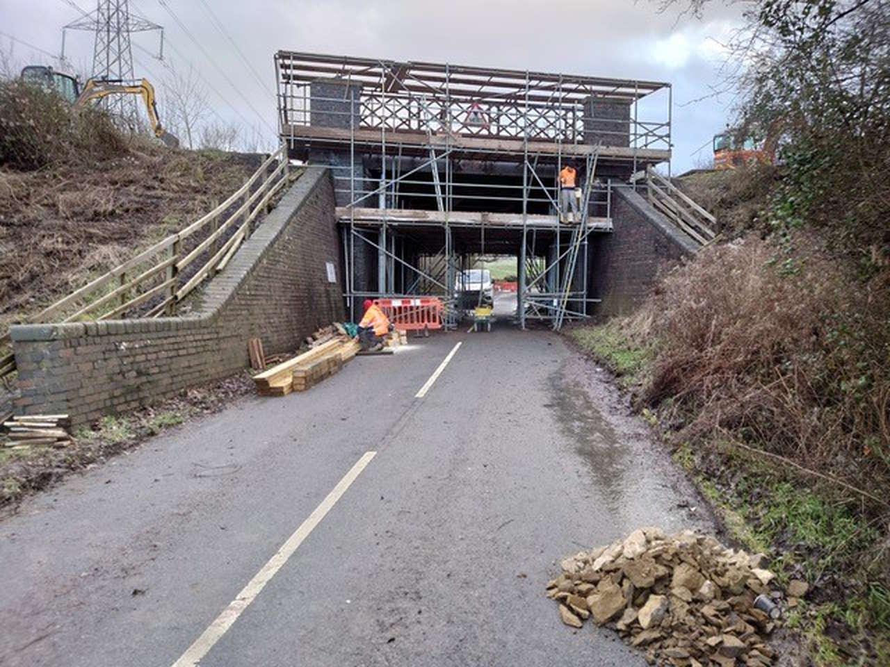 Work on the Gloucestershire Warwickshire Steam Railway