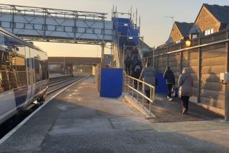 Bridlington station passengers kept on the move with a new temporary bridge whilst access improvements continue