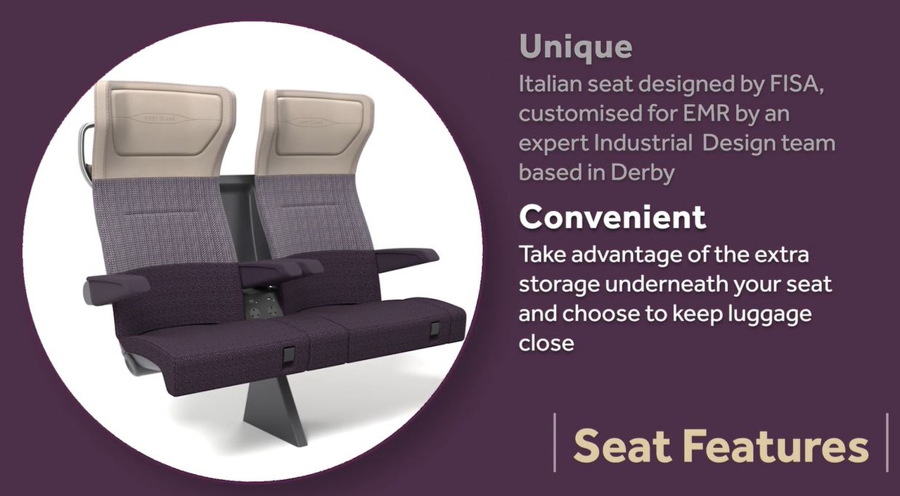 Features of new Aurora seats 