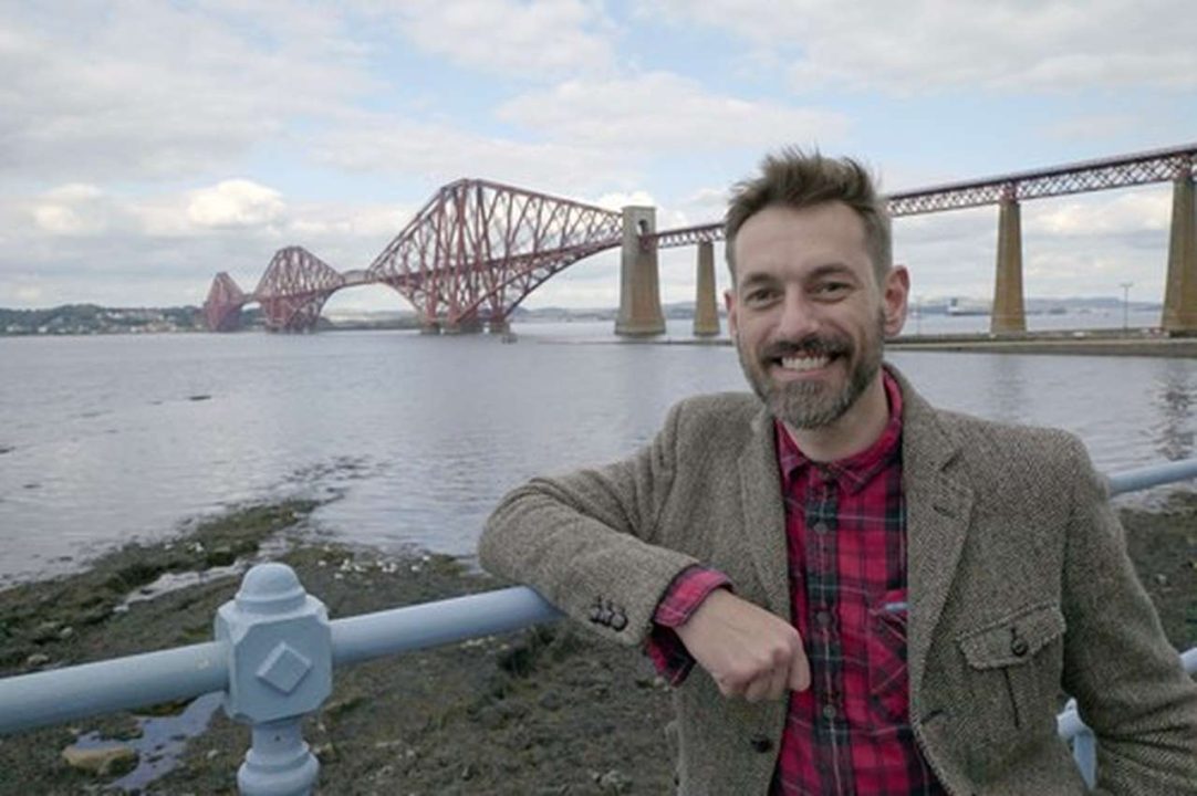 Tim Dunn at the Forth Bridge