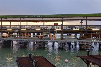 South Western Railway continues work on historic Isle of Wight Pier