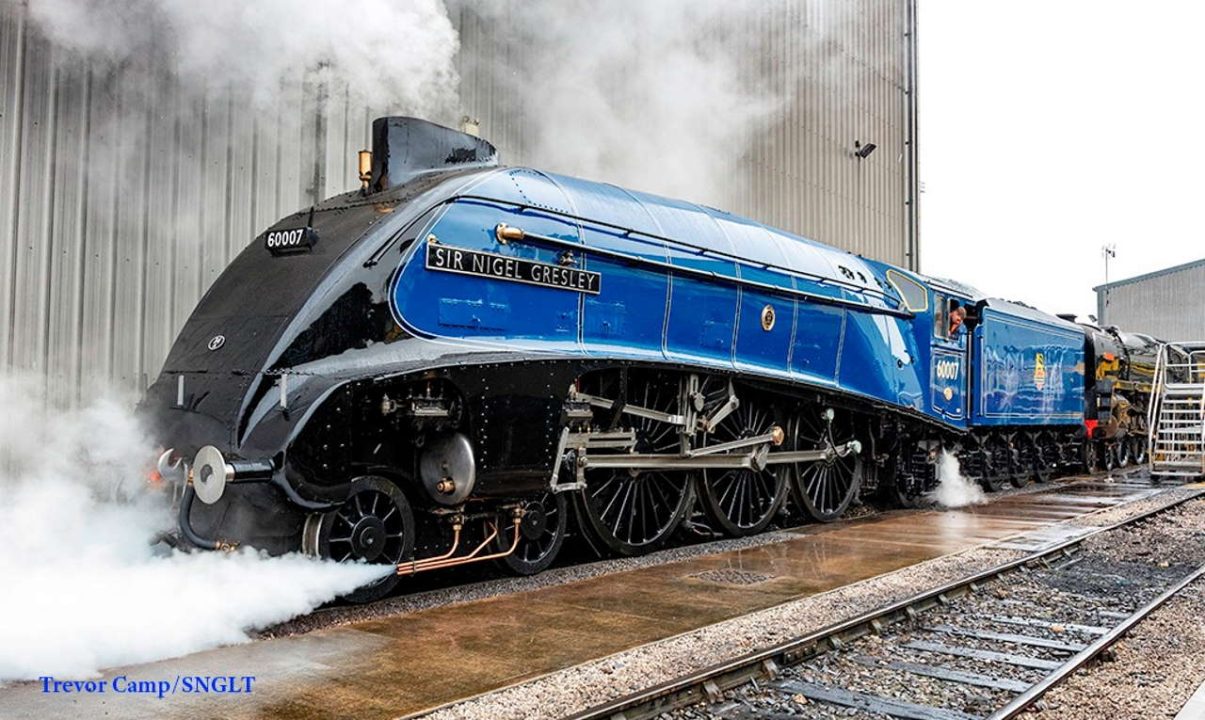 Sir Nigel Gresley at Crewe in steam