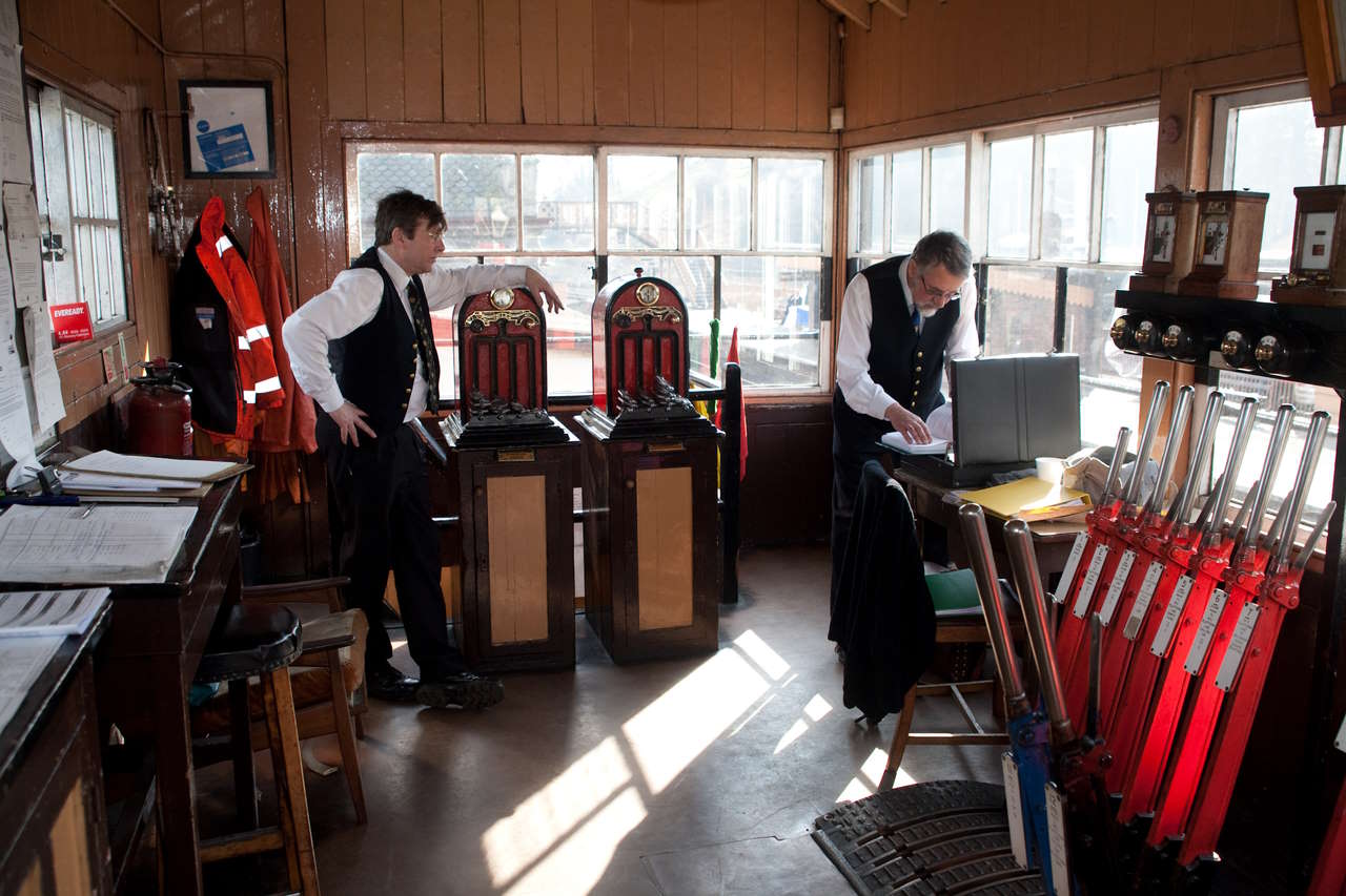 Bewdley signal box. Severn Valley Railway