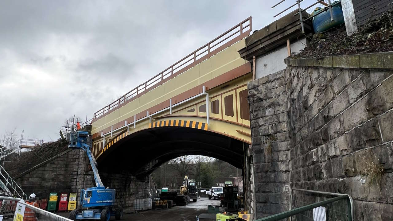 Buxton Road bridge nearing completion 28 Feb 2023