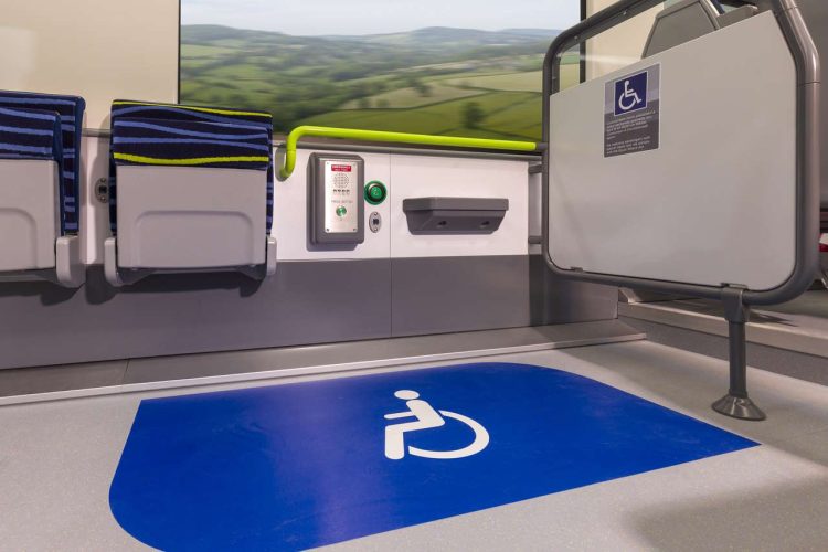 Wheelchair space on the new X'trapolis DART+.