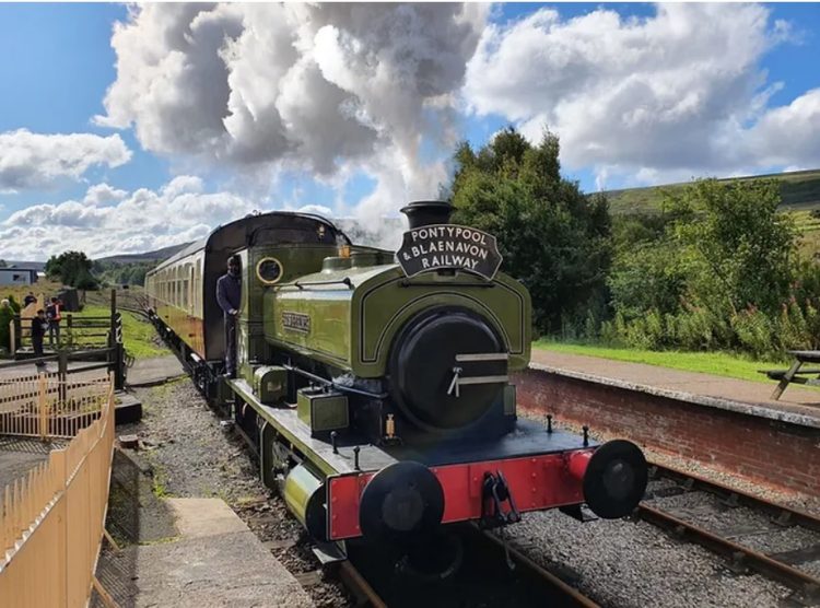 Steam train at Blaenavon