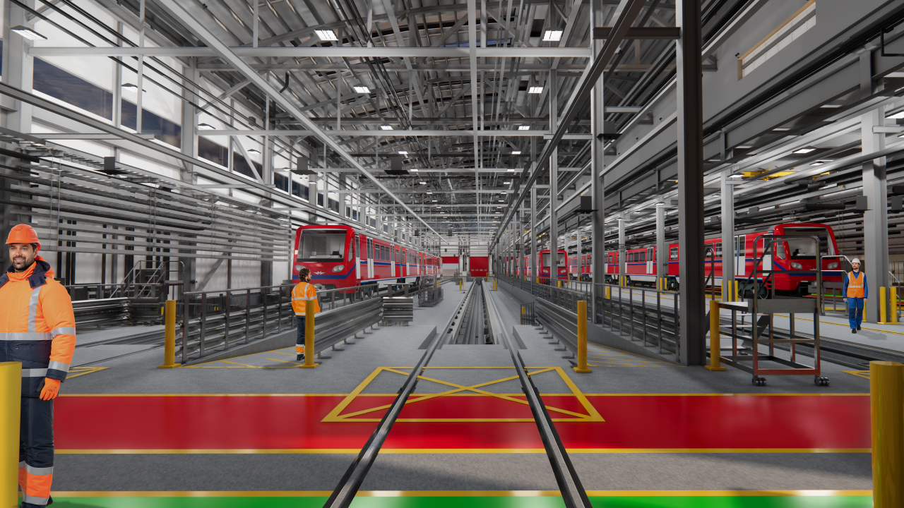 DLR Depot at Beckton