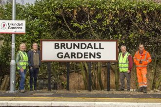 Norfolk station pays homage to the past with retro style signs