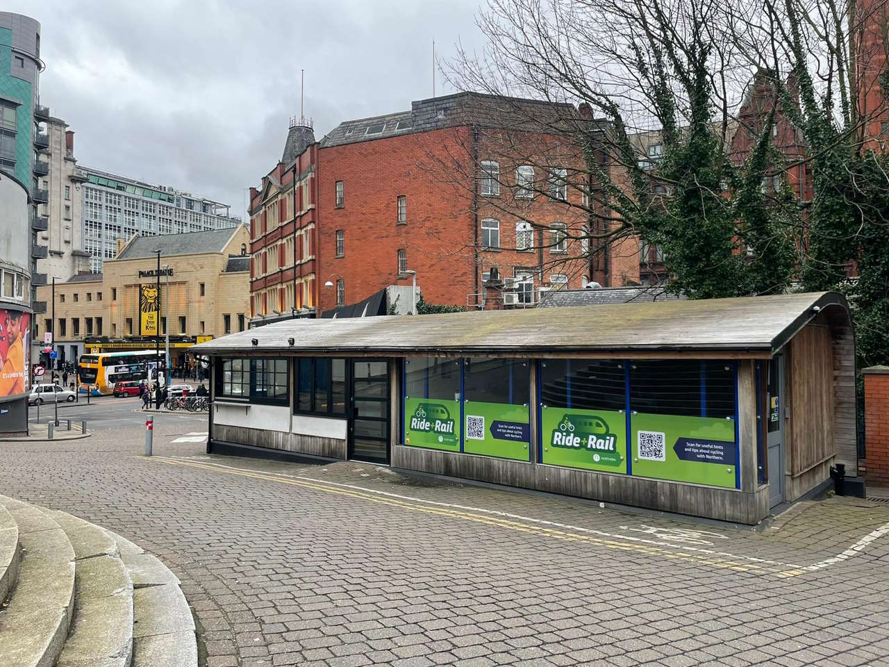 The outside of the Manchester Oxford Road cycle hub