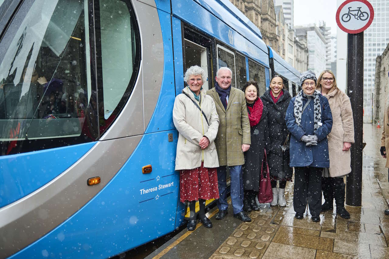 Tram names after Theresa Stewart