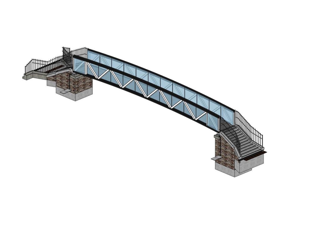 new Strathbungo footbridge 3D model