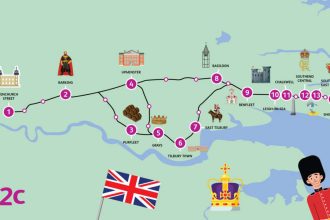 New map from c2c traces royal footprints along its route