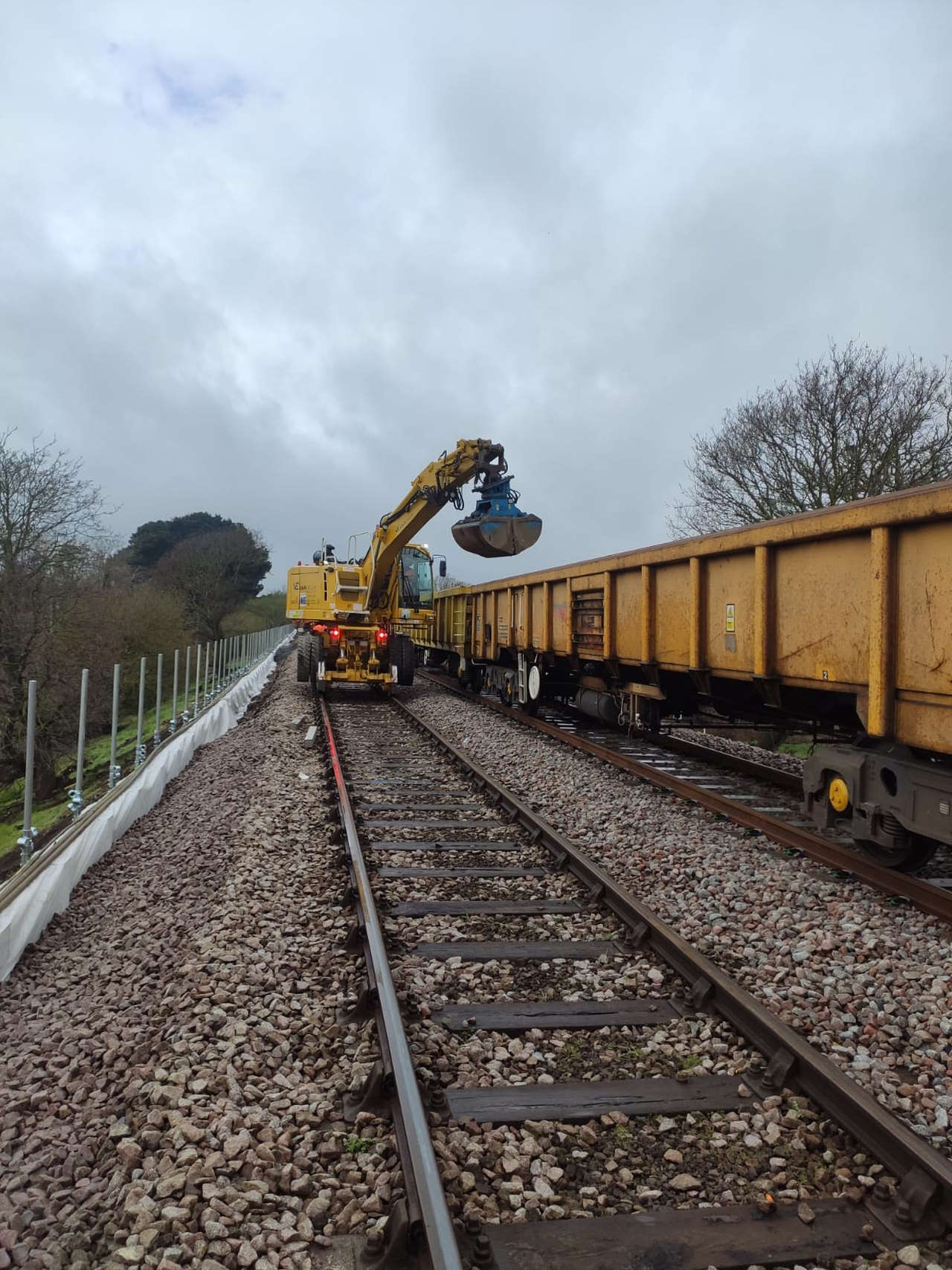 Network Rail fixes embankment on Ipswich-Lowestoft line