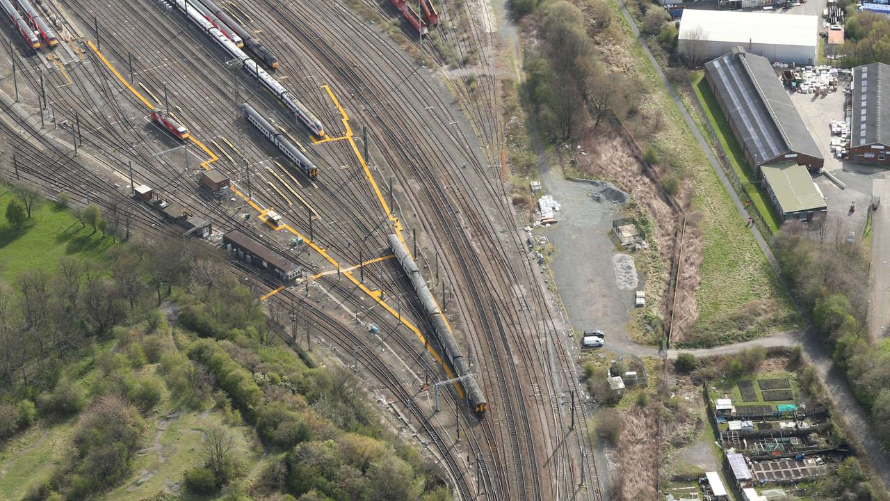 Easter 2023 Neville Hill worksite aerial view