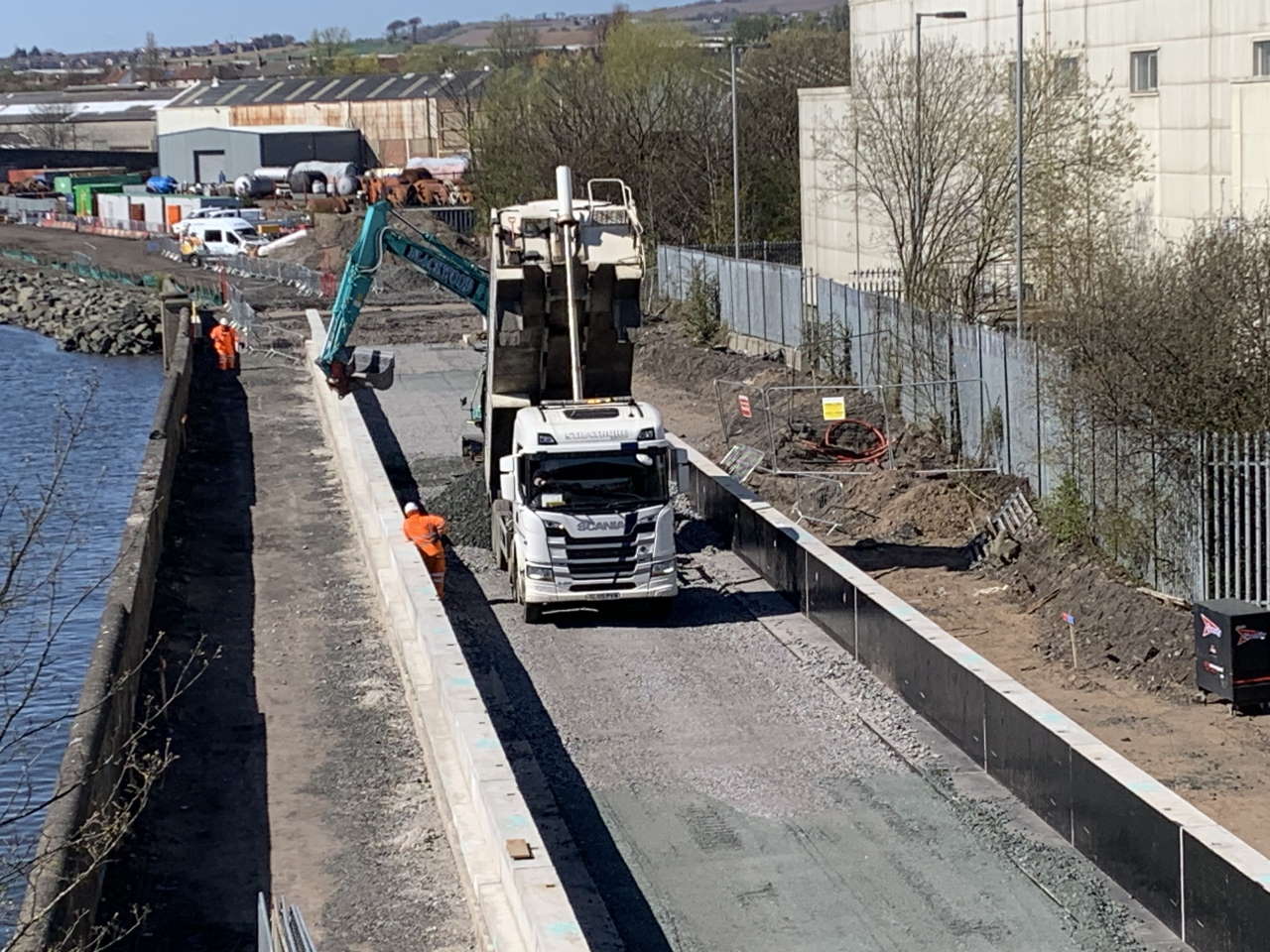 Work on Leven station