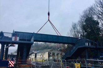 Fully accessible footbridge installed over South Wales railway line