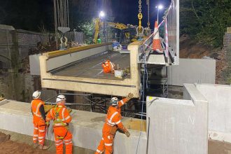 Birmingham’s Cross City line reopens following a bridge removal and replacement over Easter the period