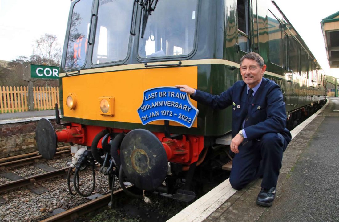 Peter Frost SR Wareham Class 117 heritage diesel train Corfe Castle