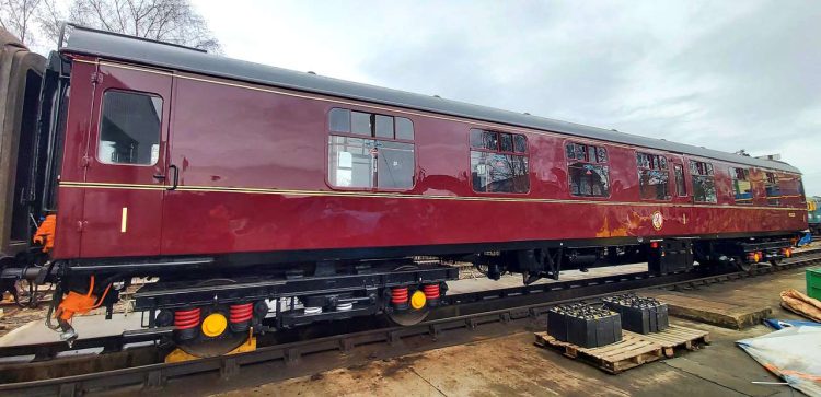 The refurbished coach ready for service