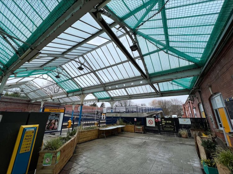 Whitley Bay metro station canopy