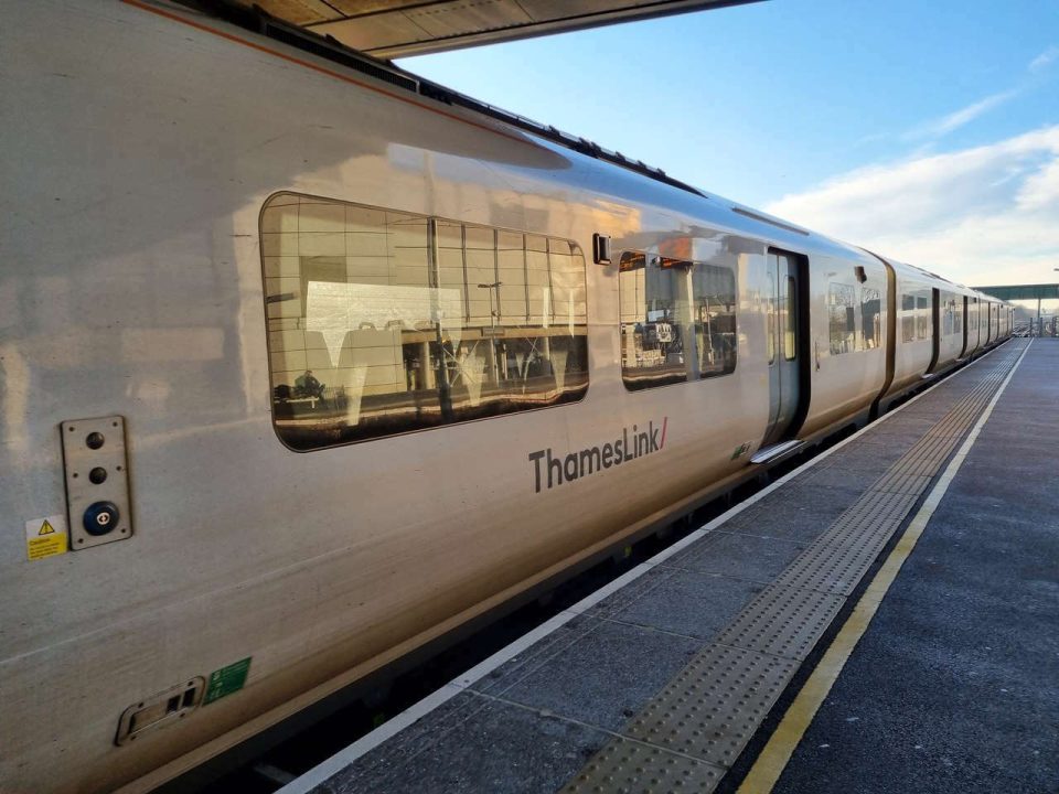 Thameslink train at Gatwick Airport